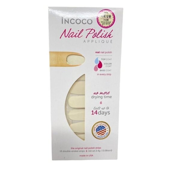 Incoco Nail Polish Strips Nail Art Wrap Manicure Creme - Picture 1 of 3